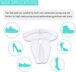 Heel Cushion Inserts, Heel Grips Shoe Pads for Womens Prevention Blister and Foot Protectors Anti Slip Back of Loose Heel Shoes for Women's High Heel Shoes Too Big (10 Pcs) (Beige+Black+Transparent) - Image 5